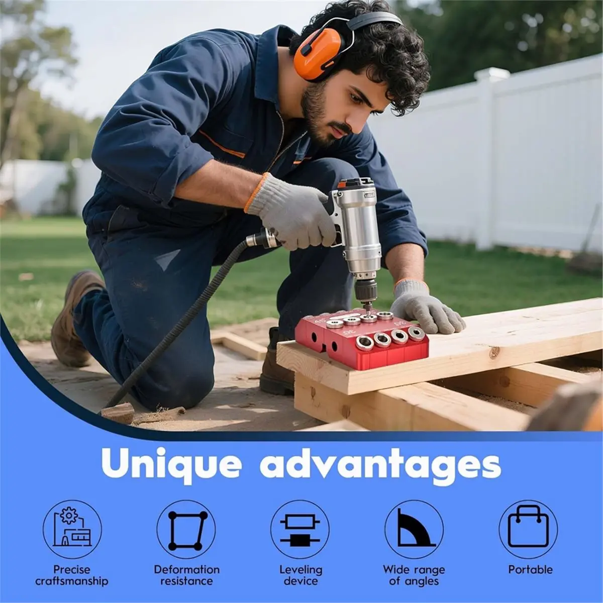 A58Z Multi Angle Drill Guide Jig 30 45 90 Degree with 4 Drill Bits,Portable Drill Guide for Straight Hole and Angle Hole
A58Z Multi Angle Drill Guide Jig 30 45 90 Degree with 4 Drill Bits,Portable Drill Guide for Straight Hole and Angle Hole
