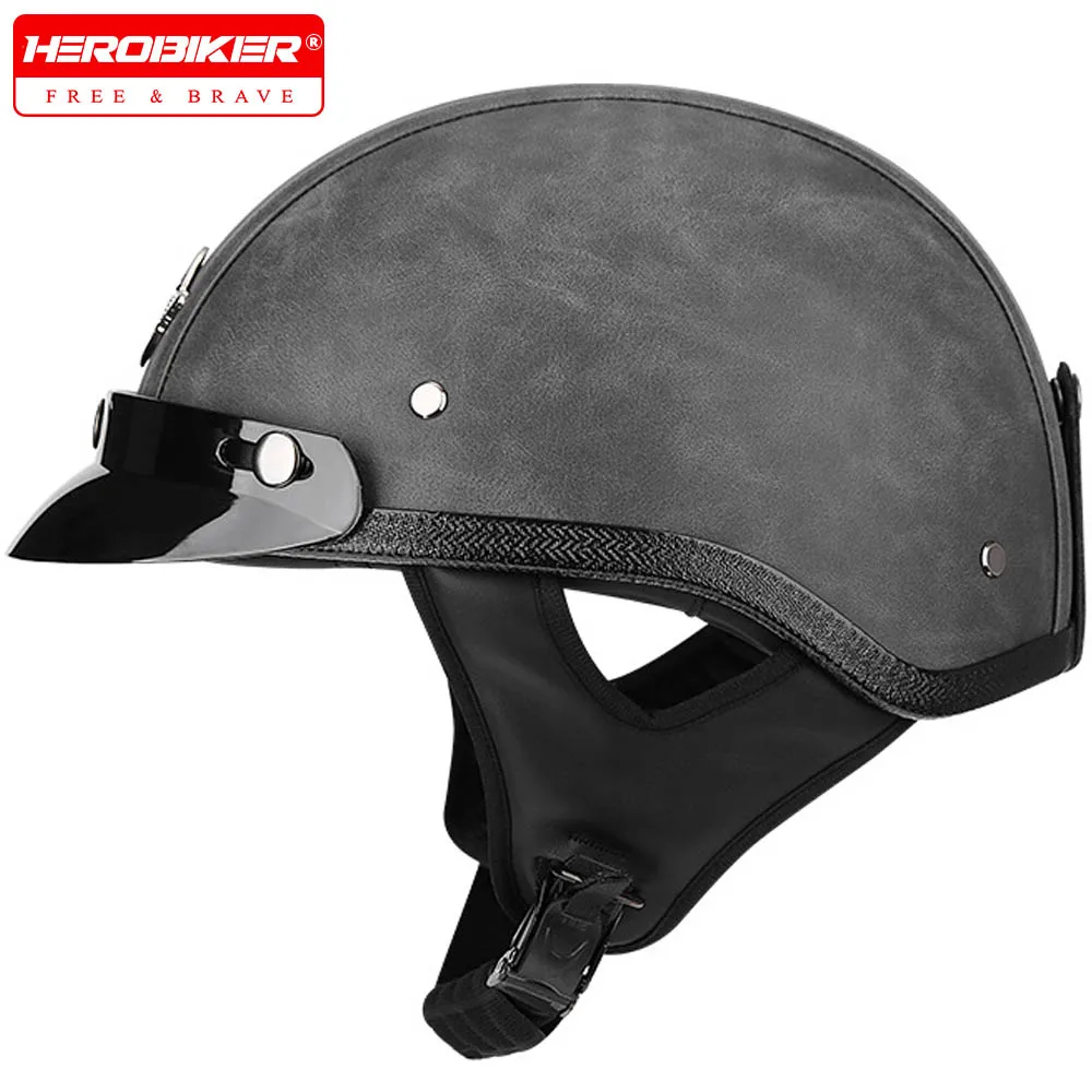 Half Face Motorcycle Helmet Retro Motocross Bike Helmets Four Season Breathable Helmet Riding Anti Fall Helmet For Men And Women
Half Face Motorcycle Helmet Retro Motocross Bike Helmets Four Season Breathable Helmet Riding Anti Fall Helmet For Men And Women