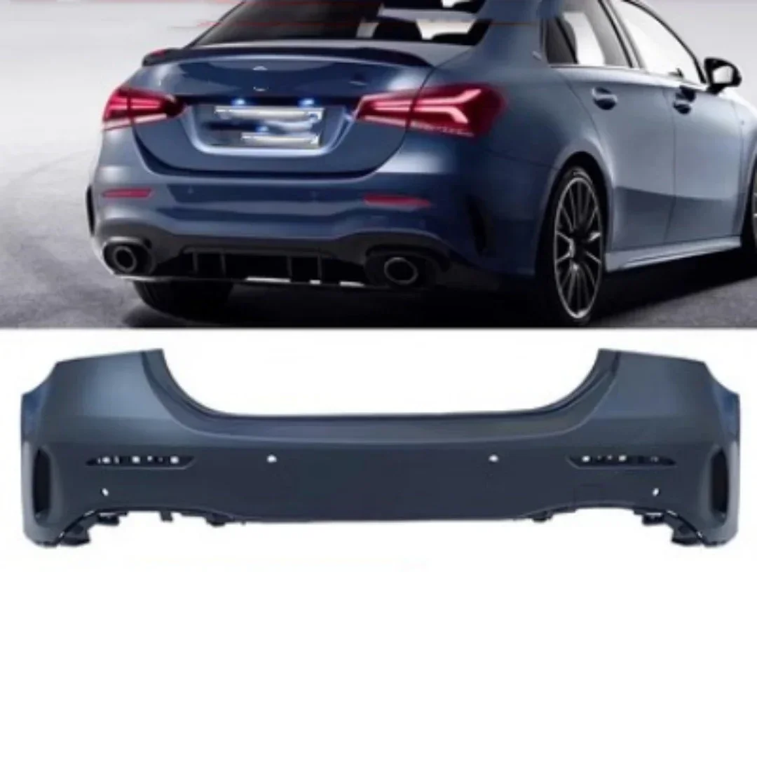 Обвес заднего бампера в сборе для Mercedes-Benz A-class W177, модифицированный седан, автомобильные аксессуары 
Обвес заднего бампера в сборе для Mercedes-Benz A-class W177, модифицированный седан, автомобильные аксессуары