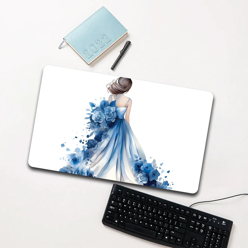 Blue Dress Floral Girl Mouse Pad Large Non-slip Waterproof Desk Mat for Computer Laptop
Blue Dress Floral Girl Mouse Pad Large Non-slip Waterproof Desk Mat for Computer Laptop
