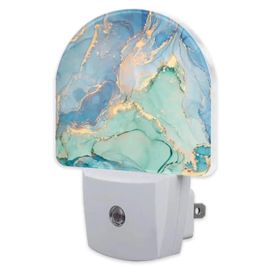 Teal Blue Marble Night Light Plug into Wall, Gold Luxury Marble Dusk to Dawn Night Light, 0.5w Energy Saving Sleep Friendly Nig
Teal Blue Marble Night Light Plug into Wall, Gold Luxury Marble Dusk to Dawn Night Light, 0.5w Energy Saving Sleep Friendly Nig
