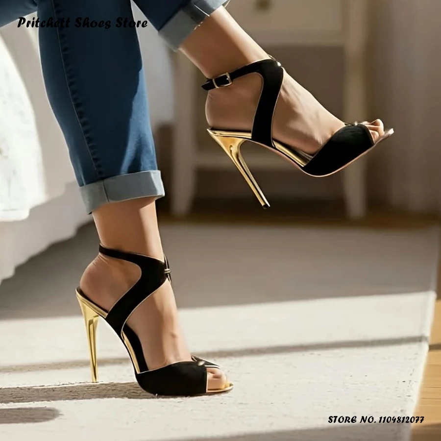 Women's Patchwork Suede Party Sandals Summer Elegant Buckle Strap Trending Stilettos Round Open Toe Thin Heels Plus Size Shoes
Women's Patchwork Suede Party Sandals Summer Elegant Buckle Strap Trending Stilettos Round Open Toe Thin Heels Plus Size Shoes