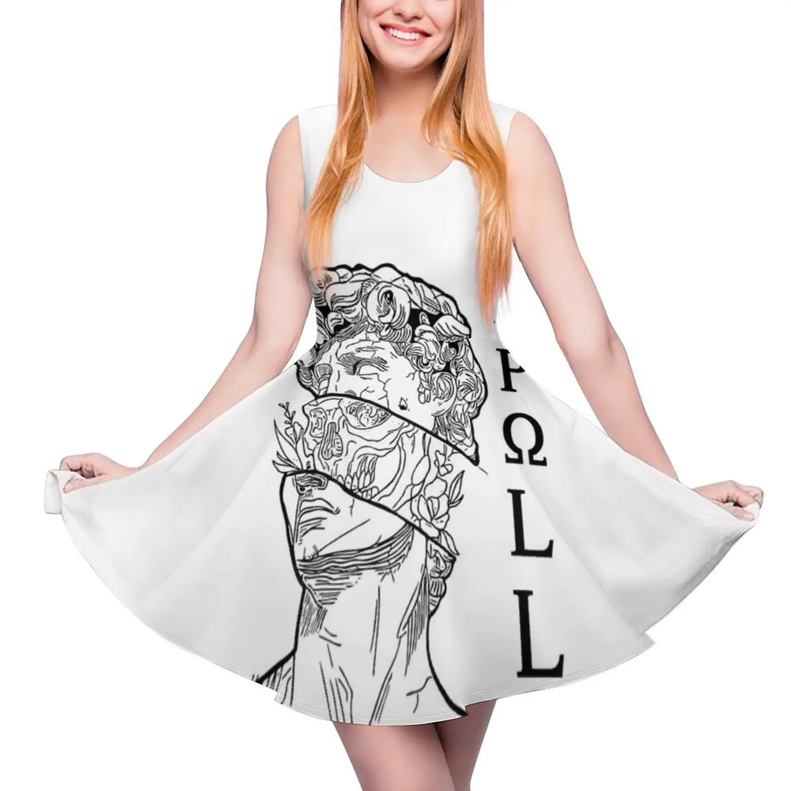 Apollo God split head Skull with Flowers Sleeveless Dress Casual dresses dresses for women 2024 Summer skirt
Apollo God split head Skull with Flowers Sleeveless Dress Casual dresses dresses for women 2024 Summer skirt