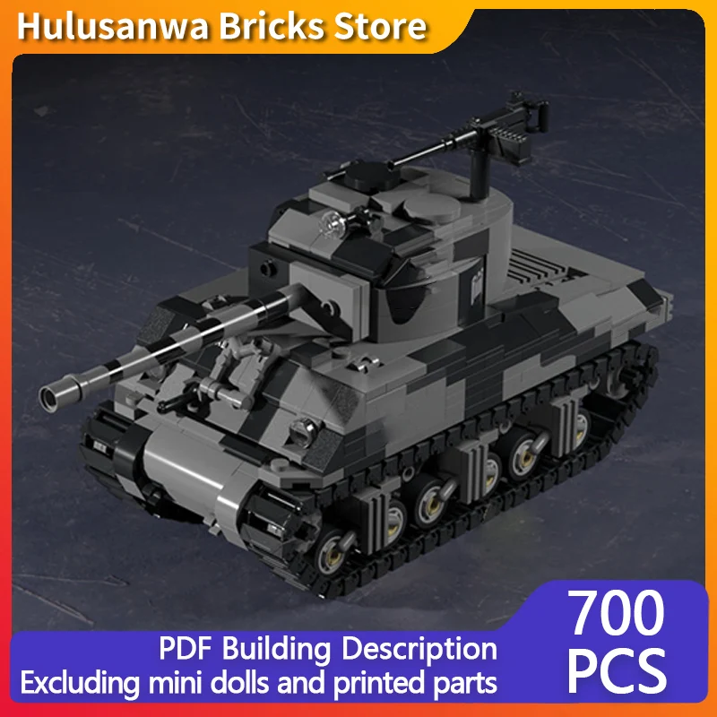 M4A3 Medium Military Tanks Model MOC Building Bricks War Equipment Modular Technology Gifts Holiday Assemble Children Toys Suit
M4A3 Medium Military Tanks Model MOC Building Bricks War Equipment Modular Technology Gifts Holiday Assemble Children Toys Suit
