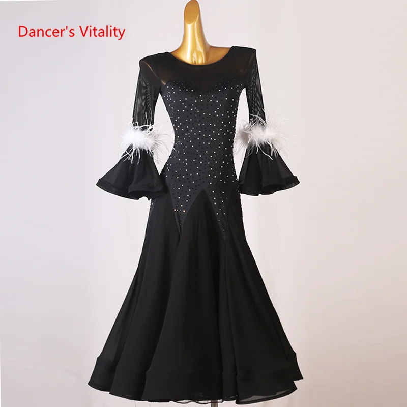 Ballroom Dance Dance Costumes Dress for Women Modern Dance Clothing Cusomzied Waltz Dress Gilr Dance Comeptition Spandes Skirt
Ballroom Dance Dance Costumes Dress for Women Modern Dance Clothing Cusomzied Waltz Dress Gilr Dance Comeptition Spandes Skirt