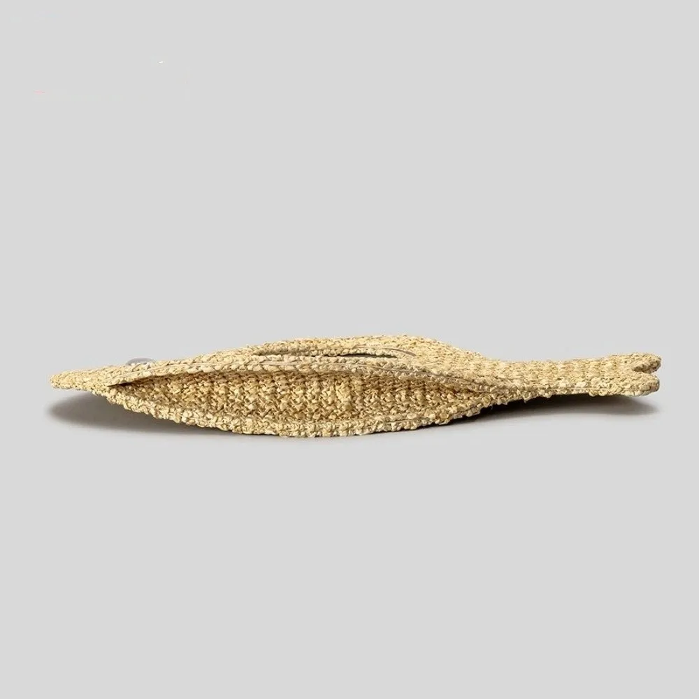 Casual Large Capacity Woven Bag Knit Straw Fish Shaped Handbag Lightweight Eco-Friendly Shopping Bag Beach
Casual Large Capacity Woven Bag Knit Straw Fish Shaped Handbag Lightweight Eco-Friendly Shopping Bag Beach