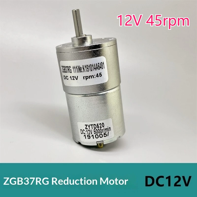 Новый мотор-редуктор ZGB37RG, двигатель с регулируемой скоростью 520, 12 В постоянного тока, 45 об/мин, цельнометаллическая редукторная ось D
Новый мотор-редуктор ZGB37RG, двигатель с регулируемой скоростью 520, 12 В постоянного тока, 45 об/мин, цельнометаллическая редукторная ось D