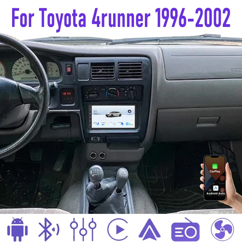 GPS Navi 64GB 7" For Toyota 4runner 1996-2002 Car Radio Wireless Apple Carplay Android Auto Head Unit Stereo Intelligent System
GPS Navi 64GB 7" For Toyota 4runner 1996-2002 Car Radio Wireless Apple Carplay Android Auto Head Unit Stereo Intelligent System