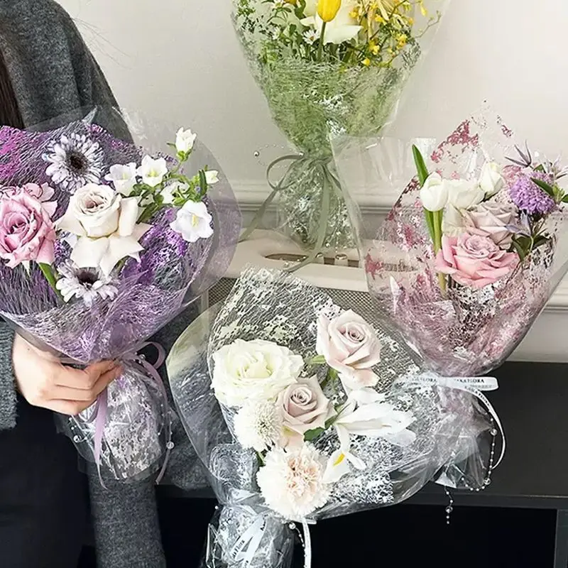 Flower Bouquet Packaging Lined with Gold-plated Hollow Sequins Mesh Floral Materials and DIY Materials
Flower Bouquet Packaging Lined with Gold-plated Hollow Sequins Mesh Floral Materials and DIY Materials
