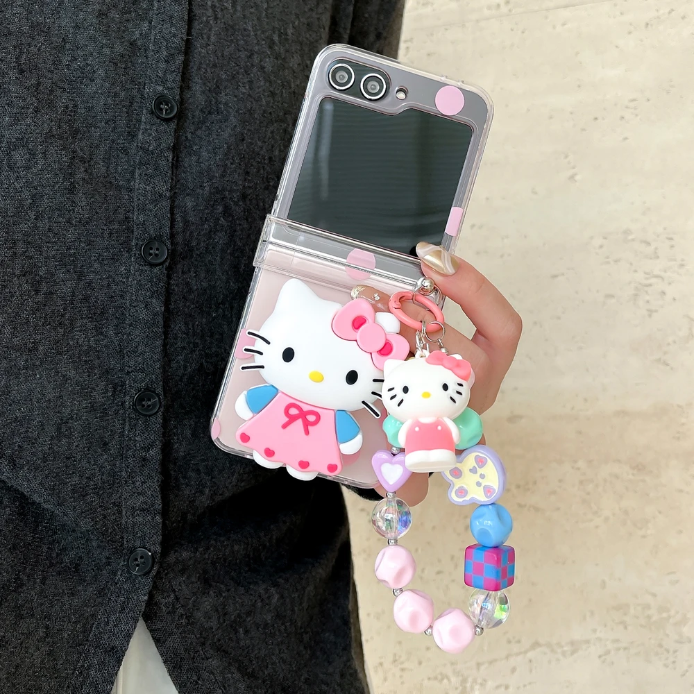 Stand Holder Phone Case For Samsung Galaxy Z Flip 7 6 5 4 3 3D Cute Cartoon Sanrio Hello Kitty Case Hard Cover With Lanyard
Stand Holder Phone Case For Samsung Galaxy Z Flip 7 6 5 4 3 3D Cute Cartoon Sanrio Hello Kitty Case Hard Cover With Lanyard
