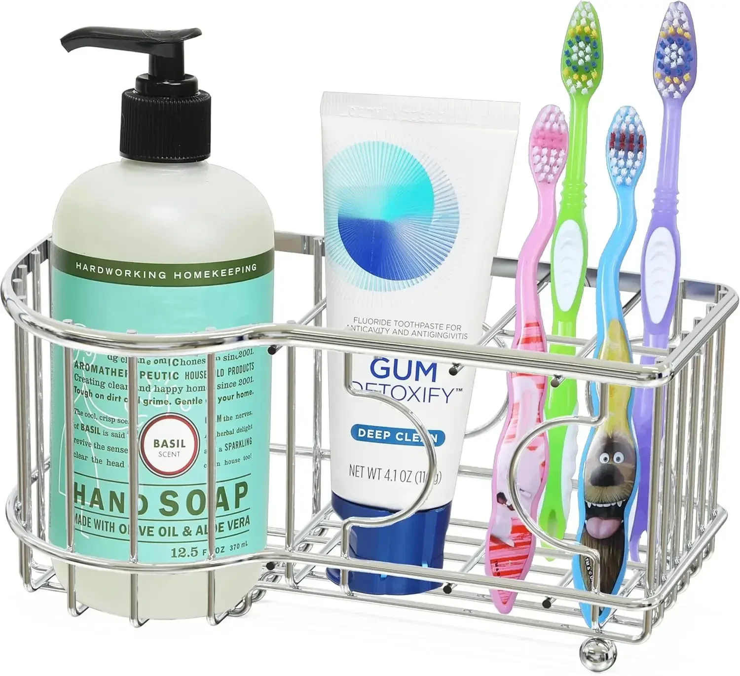 Multi-Functional 6 Slots Toothbrush Holder, Chrome
Multi-Functional 6 Slots Toothbrush Holder, Chrome