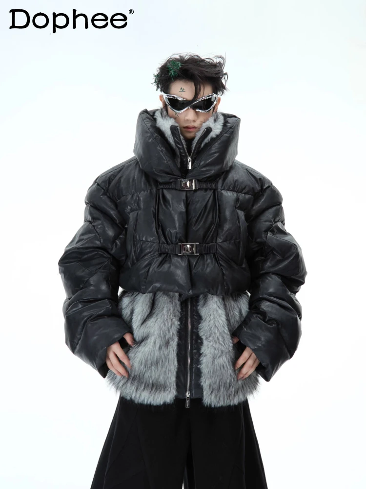 Мужские зимние новые модные шикарные топы из искусственного меха, парки из утолщенного искусственного меха, пальто, мужские красивые свободные удобные теплые куртки
Мужские зимние новые модные шикарные топы из искусственного меха, парки из утолщенного искусственного меха, пальто, мужские красивые свободные удобные теплые куртки