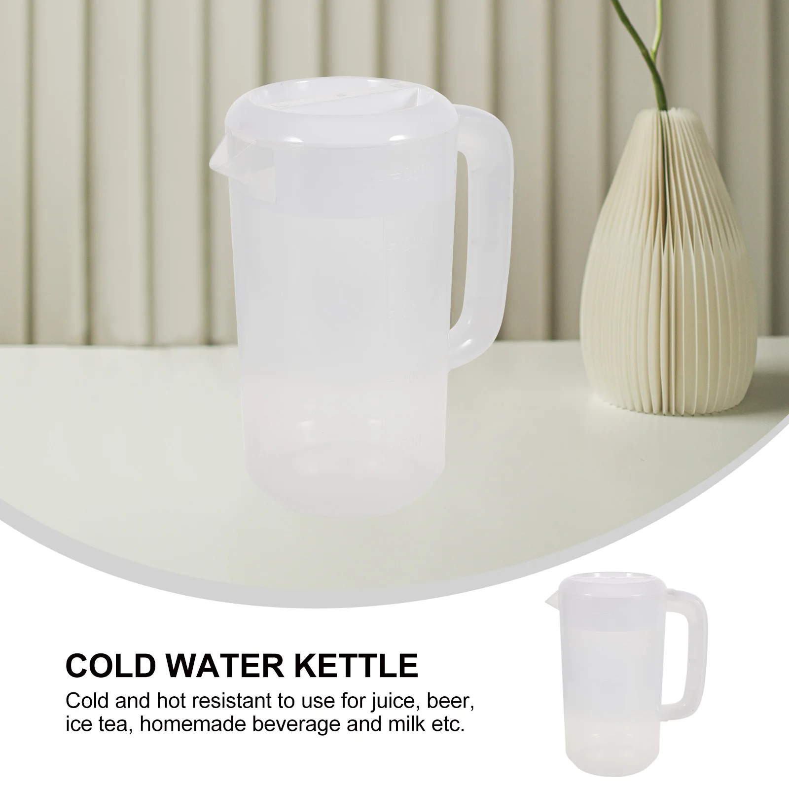 2500Ml Transparent Plastic Measuring Pitcher Cold Water Kettle For Storing Serving Beverage Milk Juice Tea Reusable Kitchenware
2500Ml Transparent Plastic Measuring Pitcher Cold Water Kettle For Storing Serving Beverage Milk Juice Tea Reusable Kitchenware