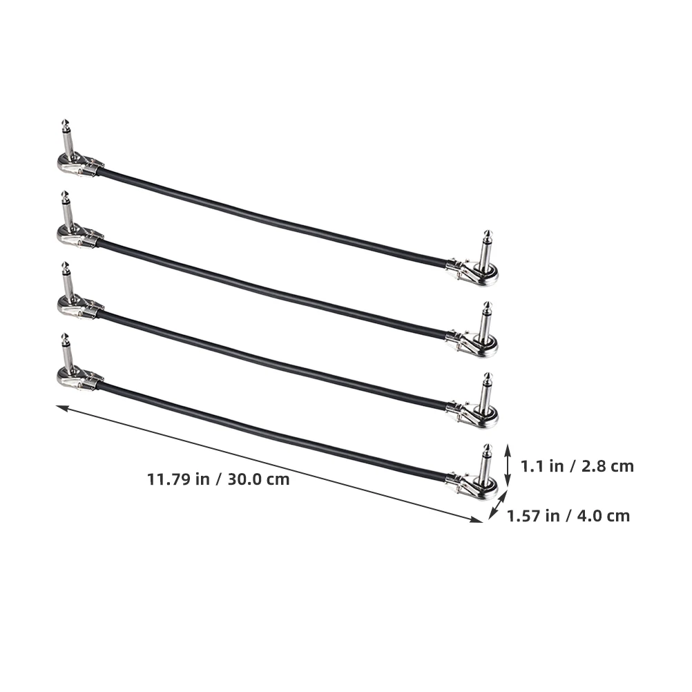 4pcs 6.35mm Electric Effect Cable Patch Wire for Pedals Durable Copper Core PVC Jacketed Long Life Patch Cables 6.35mm Pedal 
4pcs 6.35mm Electric Effect Cable Patch Wire for Pedals Durable Copper Core PVC Jacketed Long Life Patch Cables 6.35mm Pedal