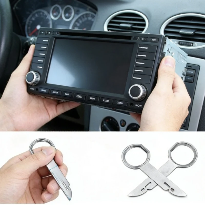 4PCS Car Radio Removal Tool Set Stereo Release Key for Installing and Removing Car Stereos Auto Repair Tool Audio Removal Kit
4PCS Car Radio Removal Tool Set Stereo Release Key for Installing and Removing Car Stereos Auto Repair Tool Audio Removal Kit