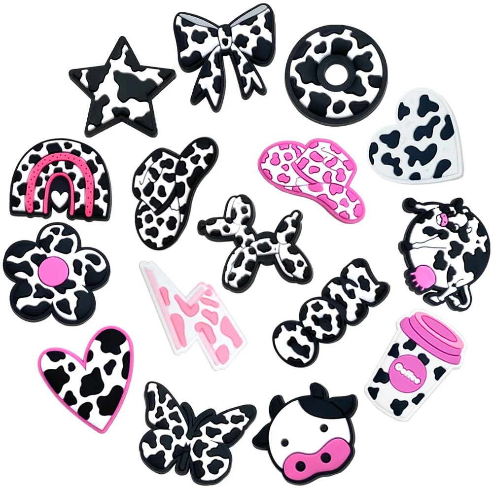 1-16pcs Animals Cow PVC Cartoon shoe Charms Fit Wristbands DIY shoe Buckle Decorations Hole Kids Shoes Ornaments
1-16pcs Animals Cow PVC Cartoon shoe Charms Fit Wristbands DIY shoe Buckle Decorations Hole Kids Shoes Ornaments