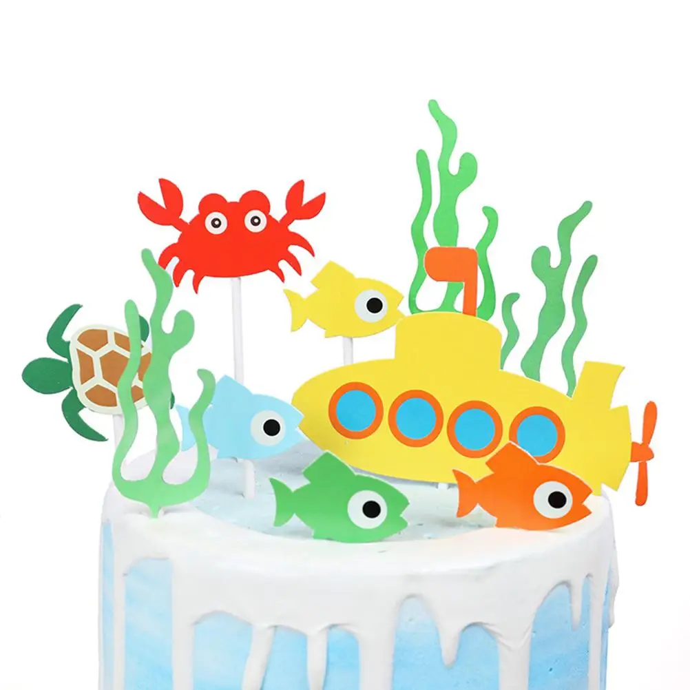 13 Pcs Theme Cake Decorations Decorative Cake Toppers Seaweed Picks Summer Paper Toppers Cupcake Party Supplies DIY Accessories
13 Pcs Theme Cake Decorations Decorative Cake Toppers Seaweed Picks Summer Paper Toppers Cupcake Party Supplies DIY Accessories