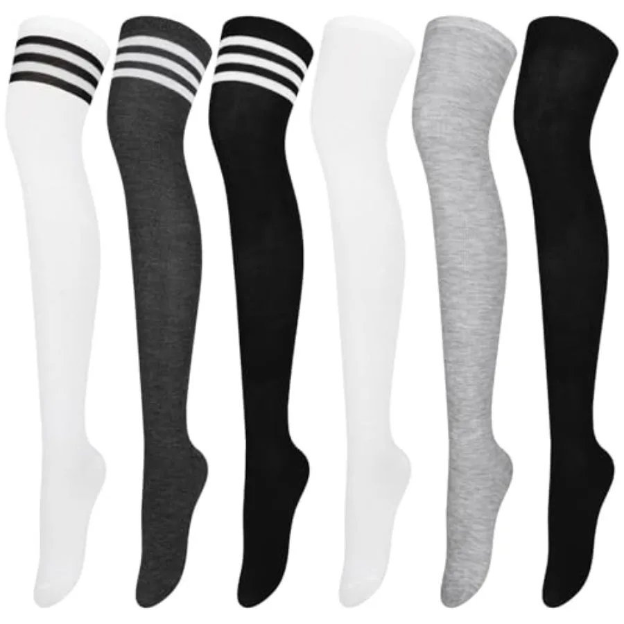 Aneco 6 Pairs Over Knee Thigh Socks Knee-High Warm Stocking Women Boot Sock Leg Warmer High Socks for Daily Wear, Cosplay
Aneco 6 Pairs Over Knee Thigh Socks Knee-High Warm Stocking Women Boot Sock Leg Warmer High Socks for Daily Wear, Cosplay
