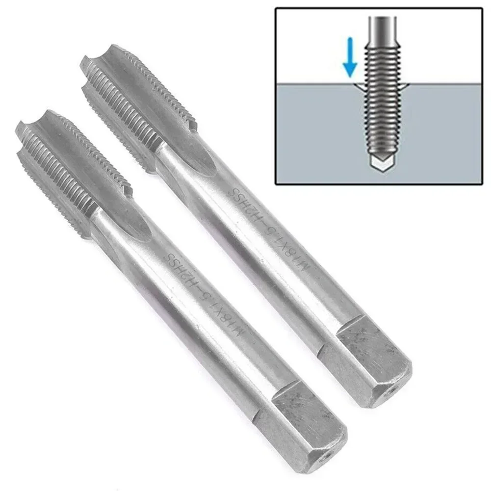 2pcs HSS Metric Taper and Right Hand Thread Tap Set 18mmx1 5 M18x1 5mm Pitch Suitable for Machine Shop Threading Projects
2pcs HSS Metric Taper and Right Hand Thread Tap Set 18mmx1 5 M18x1 5mm Pitch Suitable for Machine Shop Threading Projects