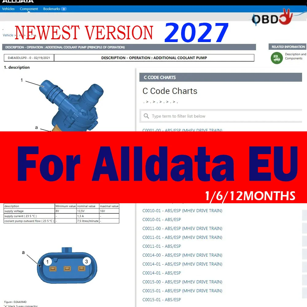 2027 Online Account for Alldata EU Car Repair Software Full Version All Data Repair Wiring Diagrams Support Mobile /PC Login
2027 Online Account for Alldata EU Car Repair Software Full Version All Data Repair Wiring Diagrams Support Mobile /PC Login