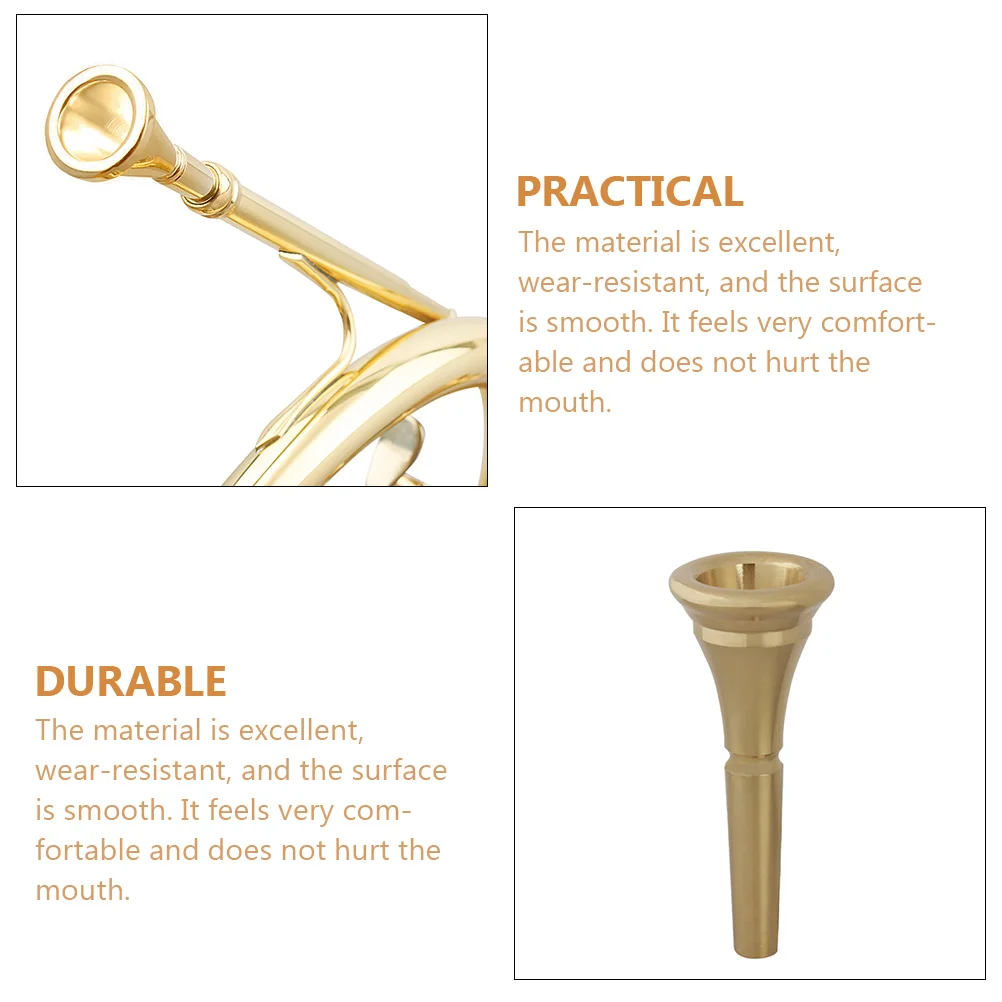 Professional Durable Copper Horn Mouthpiece Fine Workmanship Practical Gift for Music Lovers Beginners Players 
Professional Durable Copper Horn Mouthpiece Fine Workmanship Practical Gift for Music Lovers Beginners Players