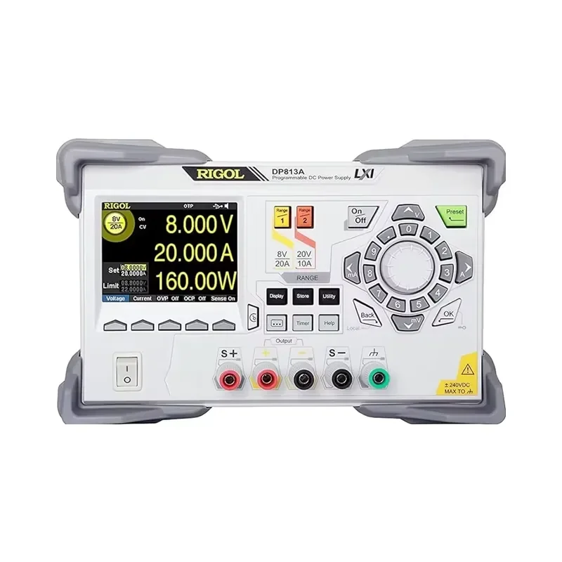 DP813A Single Channel Programmable Linear DC Power Supply 8V 20A 200W Lab Equipment
DP813A Single Channel Programmable Linear DC Power Supply 8V 20A 200W Lab Equipment