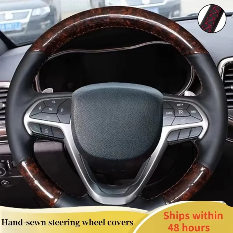 Custom Car Steering Wheel Cover Genuine Leather For Grand Cherokee 2014-2020 Jeep Cherokee Steering Wheel Braid Car Accessory
Custom Car Steering Wheel Cover Genuine Leather For Grand Cherokee 2014-2020 Jeep Cherokee Steering Wheel Braid Car Accessory