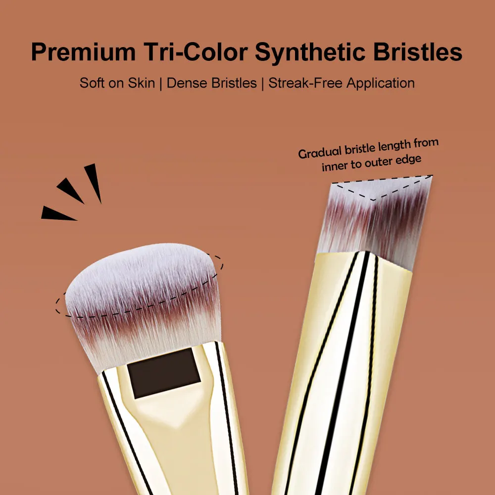 Makeup Dual-Ended Foundation & Concealer Brush - Flawless Base Coverage, Professional Face Makeup Tool for Liquid Cream Powder
Makeup Dual-Ended Foundation & Concealer Brush - Flawless Base Coverage, Professional Face Makeup Tool for Liquid Cream Powder