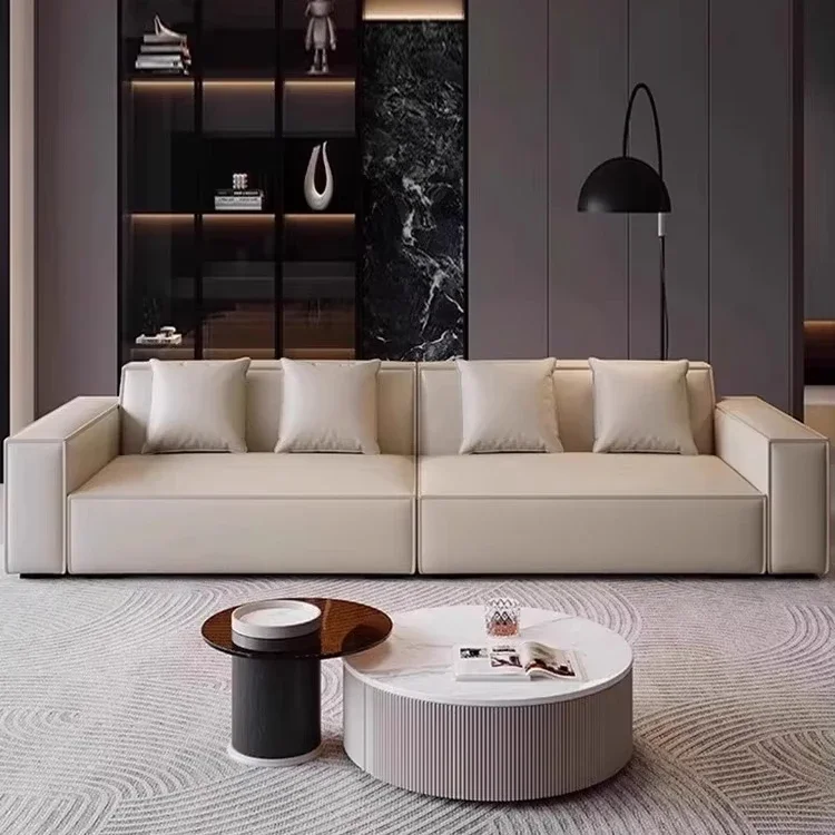 Modern Leather Combination Sofa Living Room Minimalist Design Module Villa Apartment Large Sofa Can Be Customized in Color
Modern Leather Combination Sofa Living Room Minimalist Design Module Villa Apartment Large Sofa Can Be Customized in Color