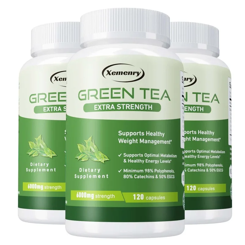 Green Tea Capsules - Antioxidant, Anti-inflammatory, Blood Sugar and Fat Burning, Cardiovascular Health
Green Tea Capsules - Antioxidant, Anti-inflammatory, Blood Sugar and Fat Burning, Cardiovascular Health