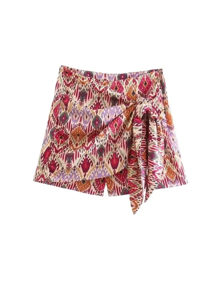 TRZA Women Fashion With Knotted Totem Print Shorts Skirts Vintage High Waist Side Zipper Female Skirts Mujer
TRZA Women Fashion With Knotted Totem Print Shorts Skirts Vintage High Waist Side Zipper Female Skirts Mujer