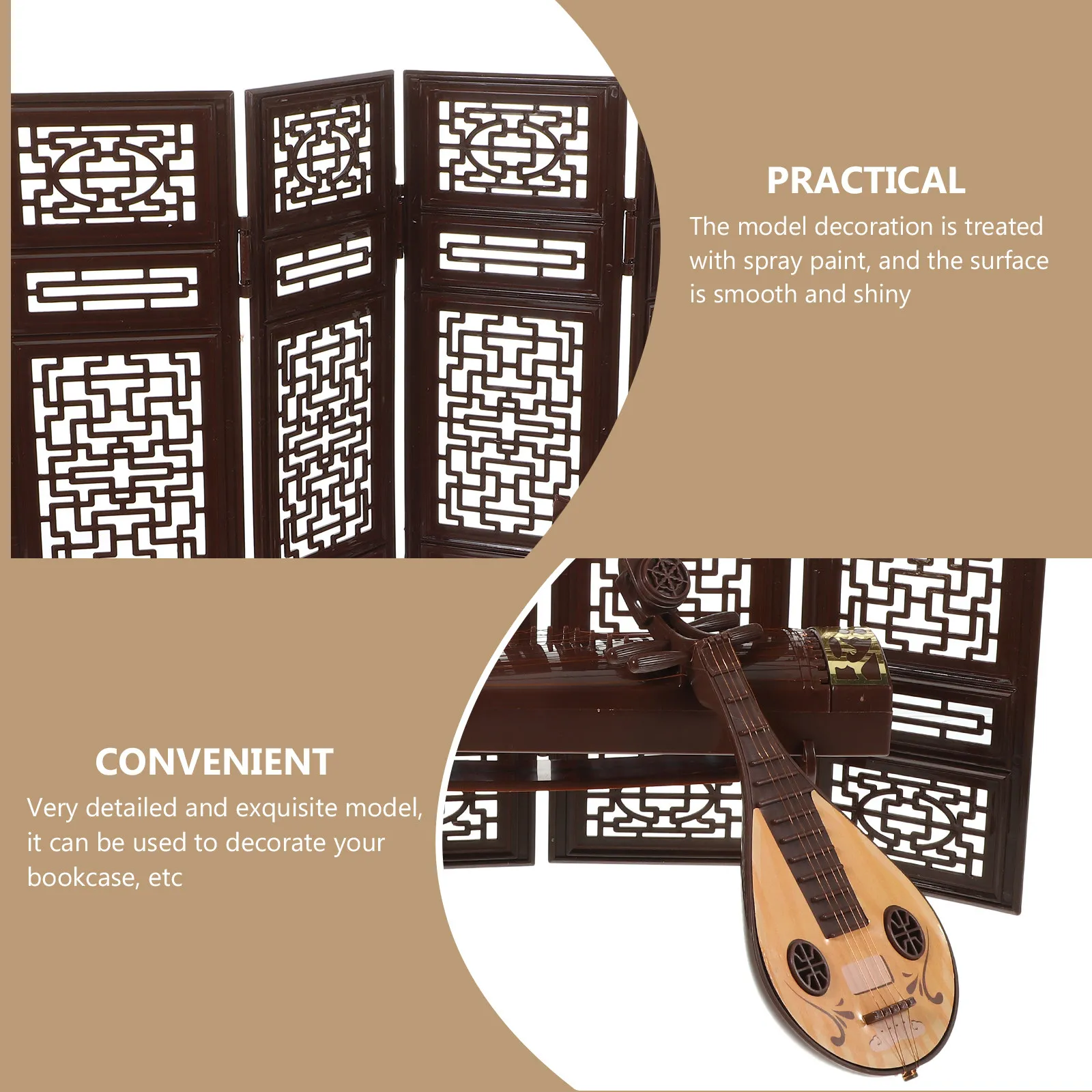 4Pcs Miniature Chinese Style Instrument Collection Guzheng Pipa Fan Craft Prop for Small House Decor Office Shelf Display
4Pcs Miniature Chinese Style Instrument Collection Guzheng Pipa Fan Craft Prop for Small House Decor Office Shelf Display