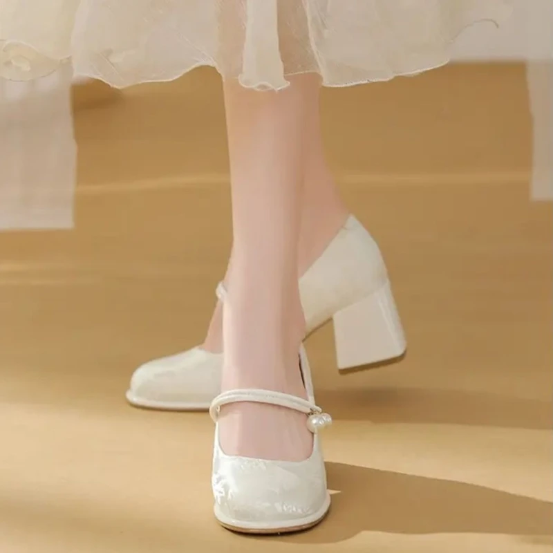 2026 Women New Chinese Style Mary Janes High Heels Elegant Cheongsam Shoes
2026 Women New Chinese Style Mary Janes High Heels Elegant Cheongsam Shoes