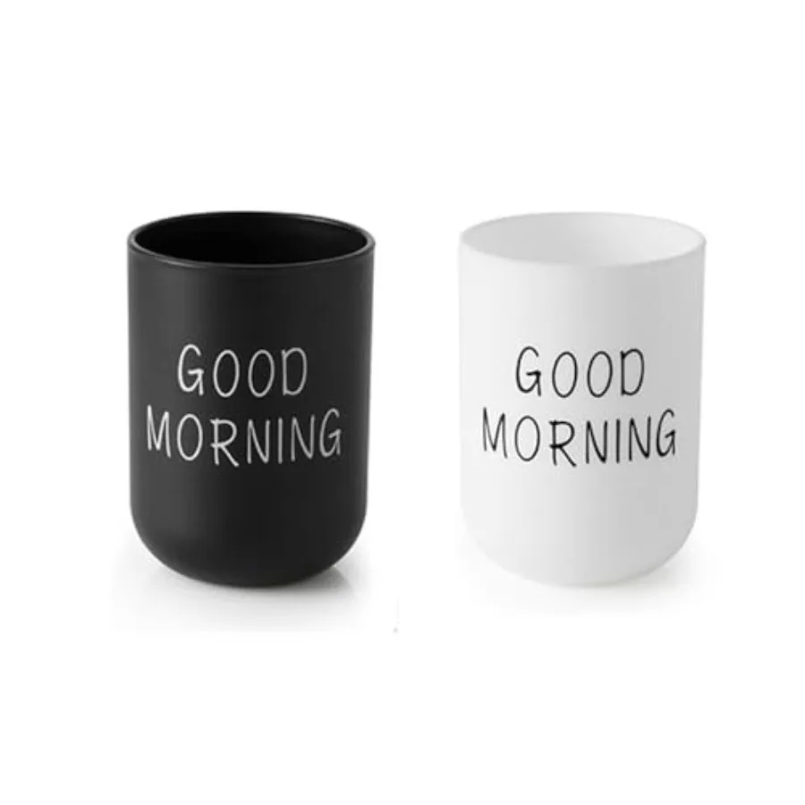 Simple wash Cup Home Cup Bathroom Brush Teeth Gargle Printing Frosted Texture Water Cup Home use Black and White
Simple wash Cup Home Cup Bathroom Brush Teeth Gargle Printing Frosted Texture Water Cup Home use Black and White