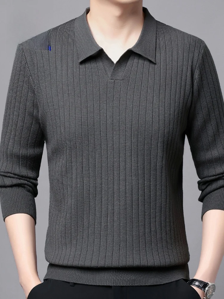 Rn Men's Knitted Sweater Sea Eagle Collar Casual Slim Fit Turn-down Collar Spring Autumn Busin Leisure Stripe Versatile
Rn Men's Knitted Sweater Sea Eagle Collar Casual Slim Fit Turn-down Collar Spring Autumn Busin Leisure Stripe Versatile