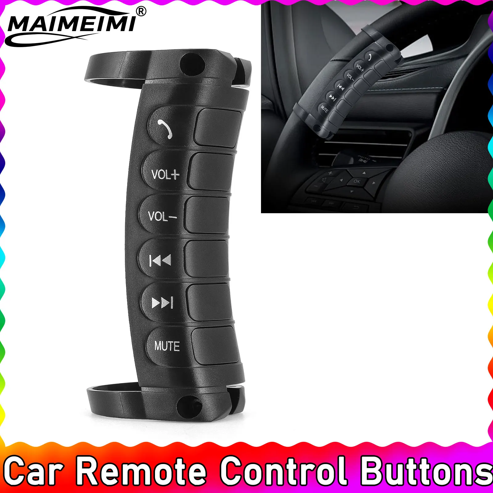 Bluetooth-compatible Switch Universal 6 Keys Wireless Control Steering Wheel Buttons For Car Radio DVD Player Multimedia Player
Bluetooth-compatible Switch Universal 6 Keys Wireless Control Steering Wheel Buttons For Car Radio DVD Player Multimedia Player