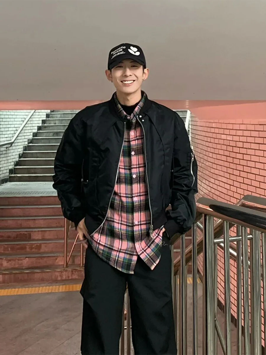 Bla Pilot Jaet Men's Spring Autumn ort Baseball Sle Cleanfit Deconstructed Coat Youth Trendy Loose Fit Polyester Fiber
Bla Pilot Jaet Men's Spring Autumn ort Baseball Sle Cleanfit Deconstructed Coat Youth Trendy Loose Fit Polyester Fiber