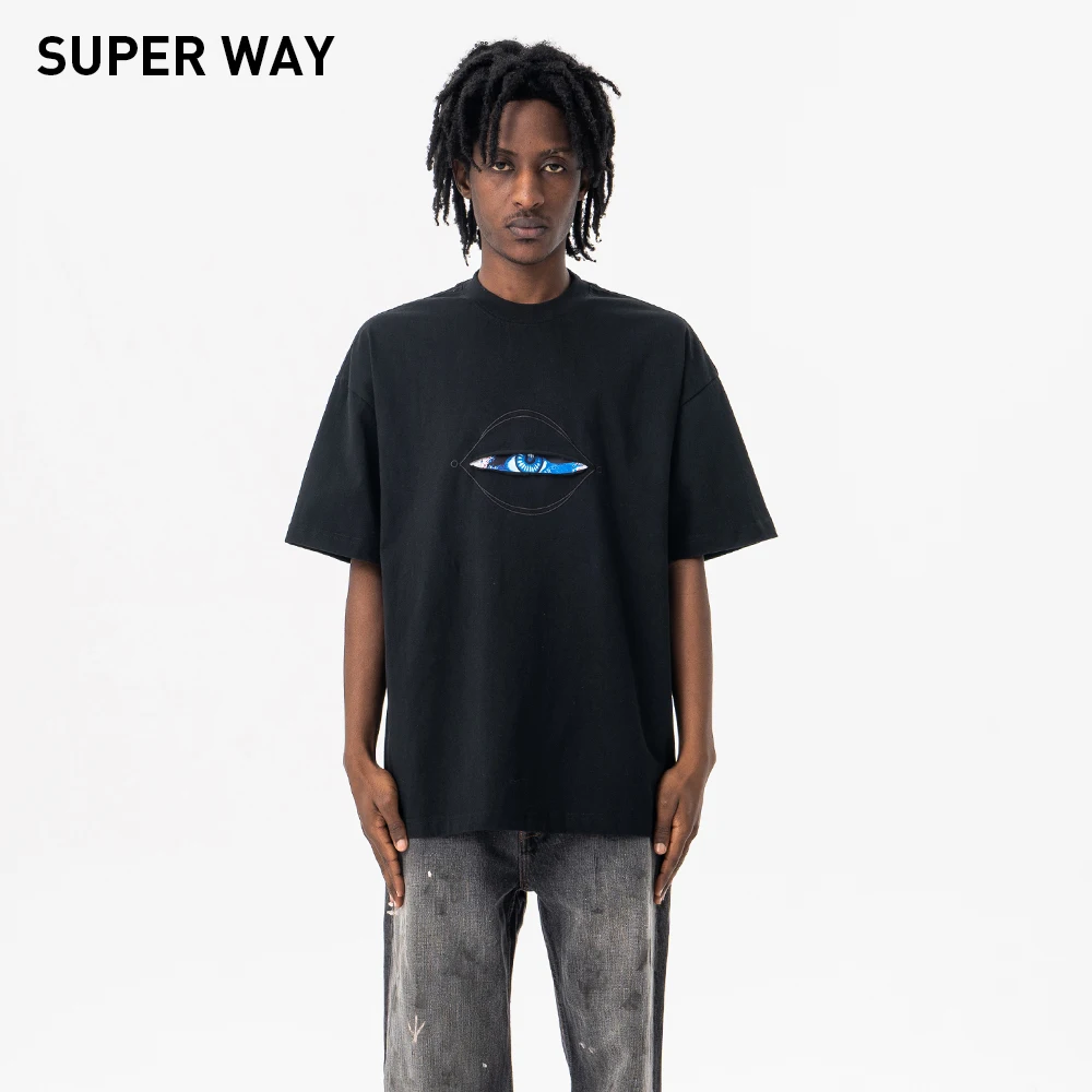 Superway Original Design Devil's Eye Graphic Printed T-Shirt Men Cotton Short Sleeves Loose Tees High Street American Style Tops
Superway Original Design Devil's Eye Graphic Printed T-Shirt Men Cotton Short Sleeves Loose Tees High Street American Style Tops