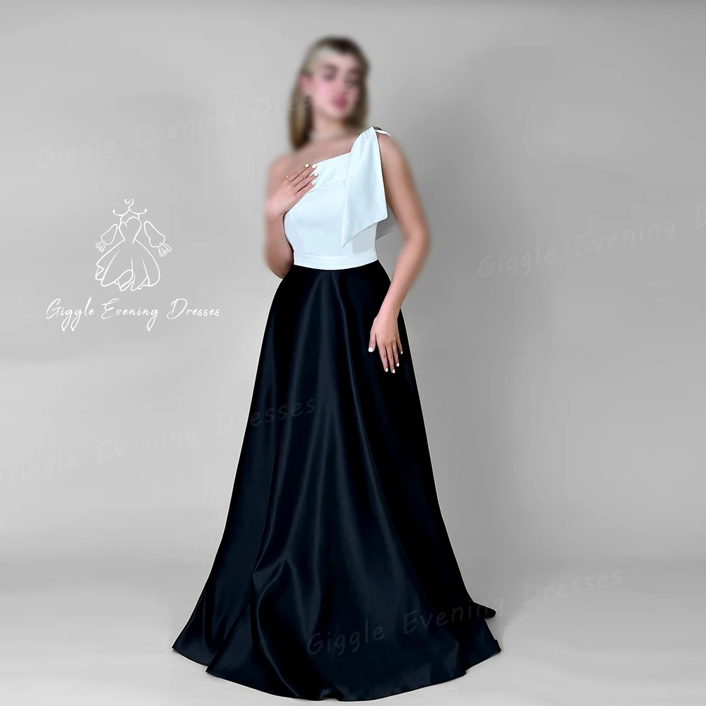 Giggle Satin One-Shoulder Bow elegant party gown women فساتين سهرة, A-line and Empire Floor Length Formal evening dress 2024
Giggle Satin One-Shoulder Bow elegant party gown women فساتين سهرة, A-line and Empire Floor Length Formal evening dress 2024