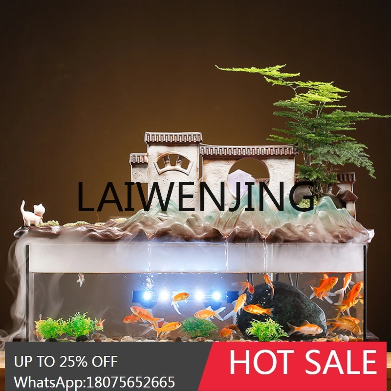 Large Flowing Water Glass Fish Tank Decoration Loop Decoration Housewarming Opening-up Gifts
Large Flowing Water Glass Fish Tank Decoration Loop Decoration Housewarming Opening-up Gifts