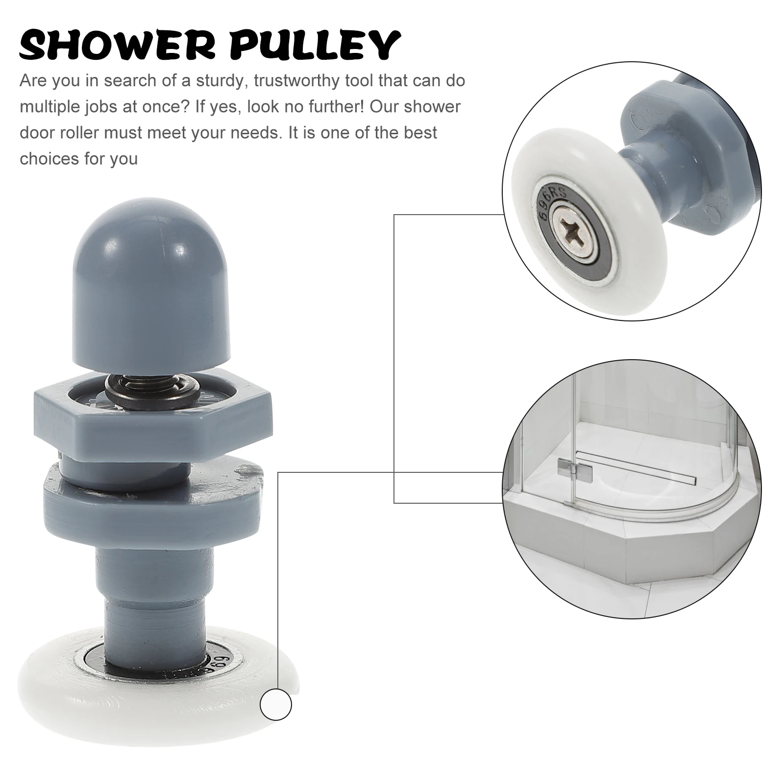 8 Pcs Pullax Hardware Accessories Shower Wheels for Sliding Door Roller Major Parts Track Iron Runner Screen
8 Pcs Pullax Hardware Accessories Shower Wheels for Sliding Door Roller Major Parts Track Iron Runner Screen
