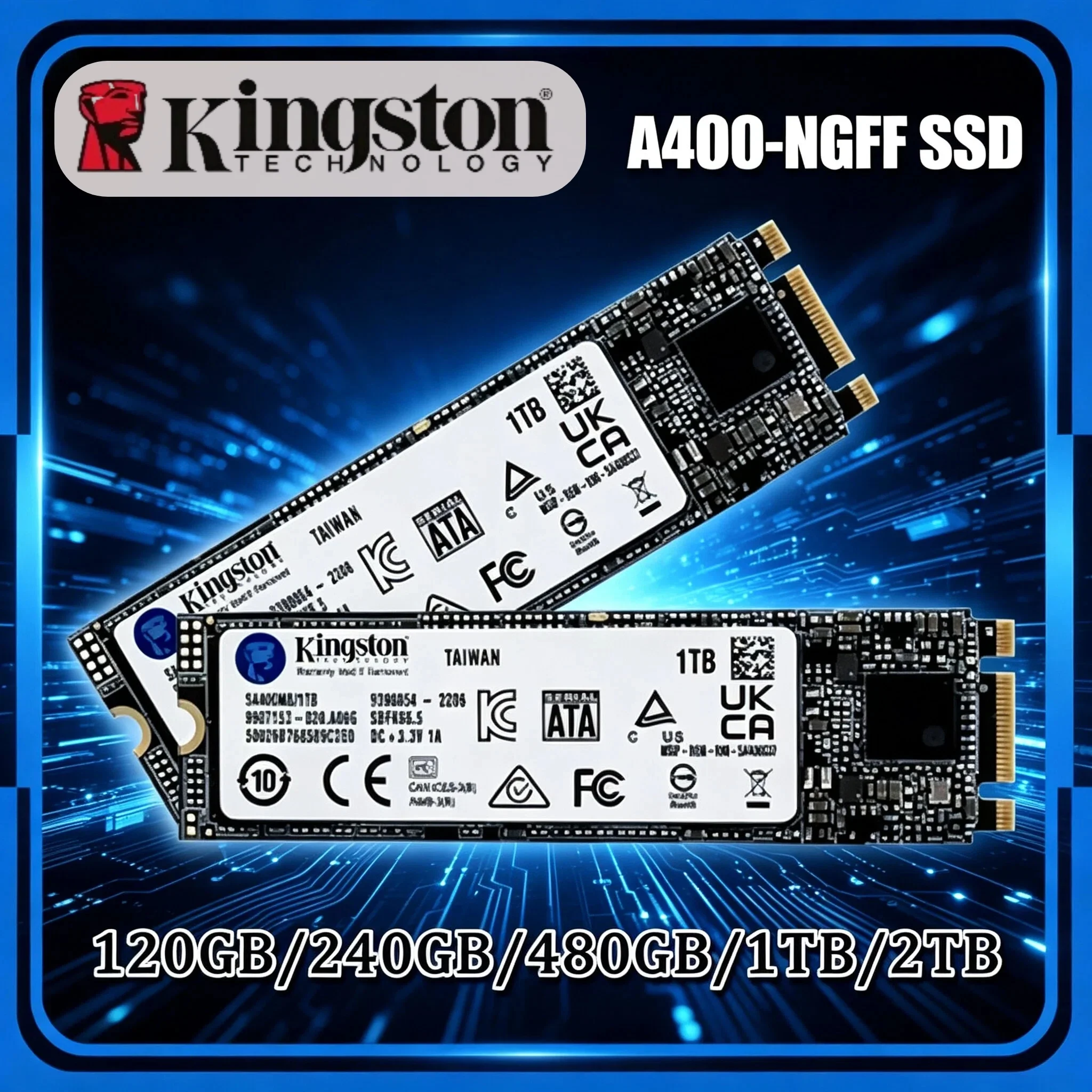 Kingston A400 1TB 2TB 480GB 240GB 120GB M.2 SATA SSD 2280 NGFF Internal Solid State Drive Ultra Speed for Laptop PC
Kingston A400 1TB 2TB 480GB 240GB 120GB M.2 SATA SSD 2280 NGFF Internal Solid State Drive Ultra Speed for Laptop PC