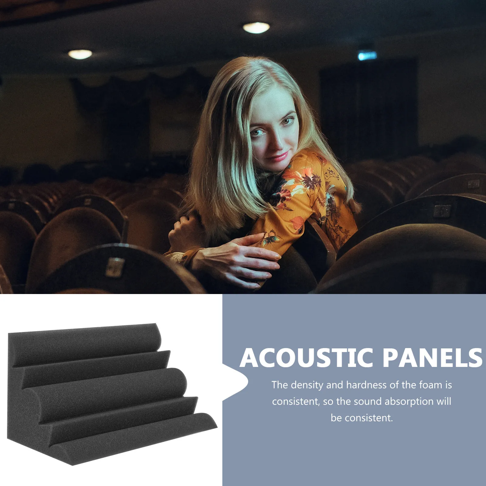 4pcs Sound Absorbing Panels 12"X12" Wedge Foam Acoustic Tiles For Studio Wall Ceiling Soundproofing Sponge Panels
4pcs Sound Absorbing Panels 12"X12" Wedge Foam Acoustic Tiles For Studio Wall Ceiling Soundproofing Sponge Panels