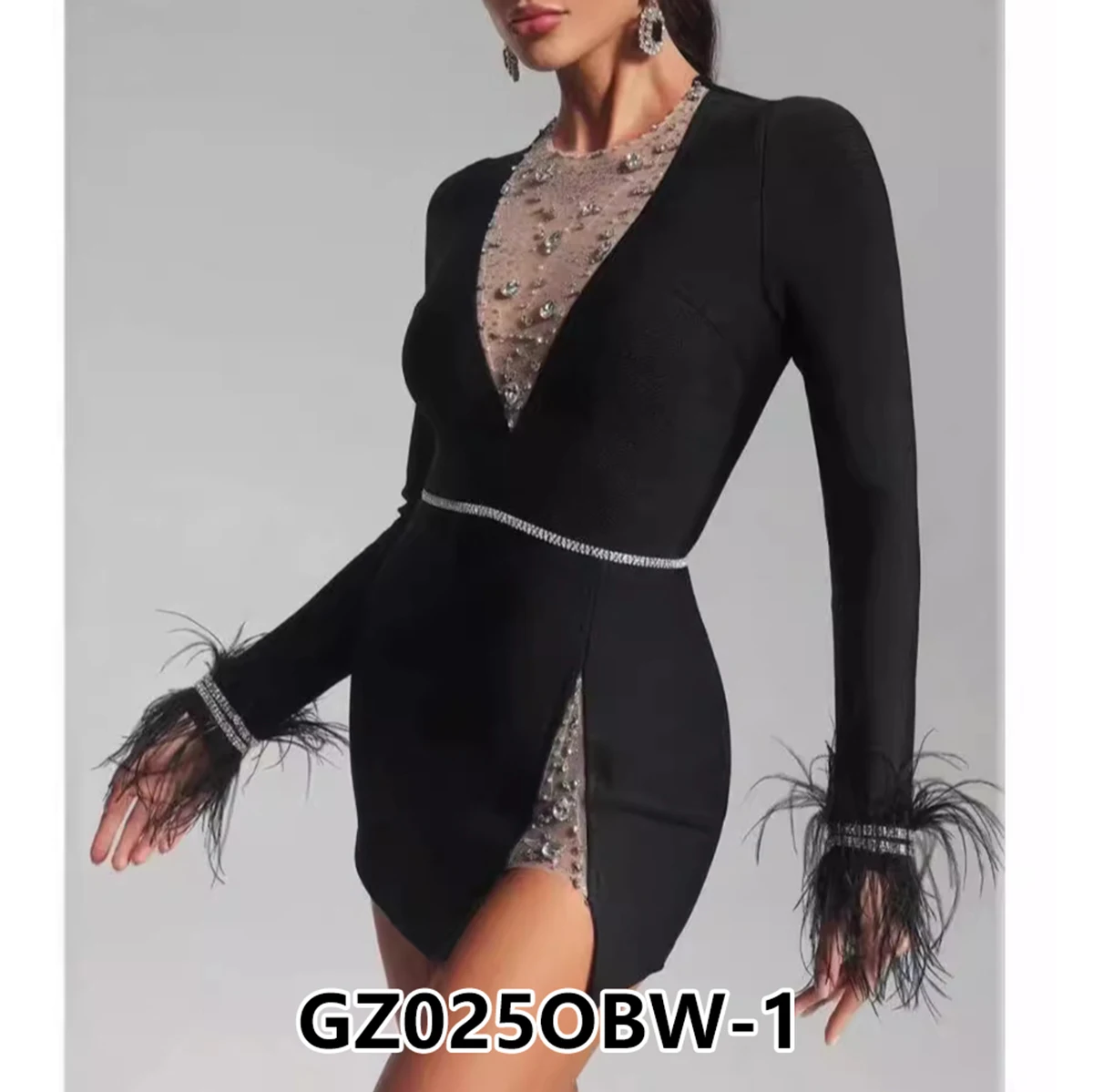 2025 New Spring Women's Long Sleeve Sexy Hot Diamond Round Neck Slim Fit Mini Jumpsuit Fashion Nightclub Party Celebration Dress
2025 New Spring Women's Long Sleeve Sexy Hot Diamond Round Neck Slim Fit Mini Jumpsuit Fashion Nightclub Party Celebration Dress