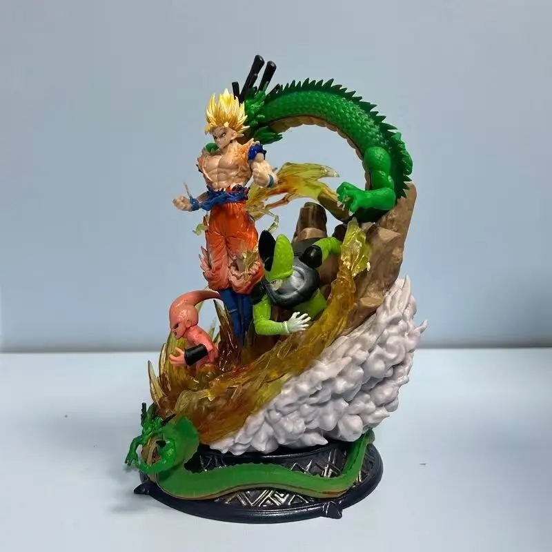 Dragon Ball Son Goku Super Saiyan 23cm Action Figure - Anime Collectible Statue Model Toy Gift with Cell Shenron Buu Figures
Dragon Ball Son Goku Super Saiyan 23cm Action Figure - Anime Collectible Statue Model Toy Gift with Cell Shenron Buu Figures