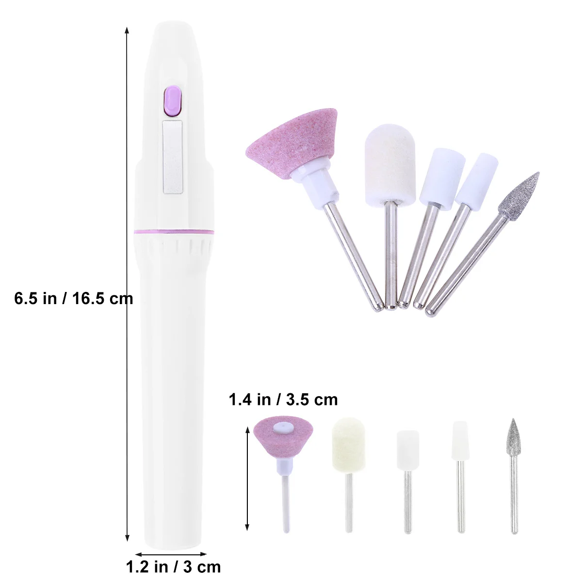 Electric Nail Art Drill Polisher Multi Purpose Mini File for Natural Artificial Nails Carving Shaping Buffing Nail Polisher
Electric Nail Art Drill Polisher Multi Purpose Mini File for Natural Artificial Nails Carving Shaping Buffing Nail Polisher