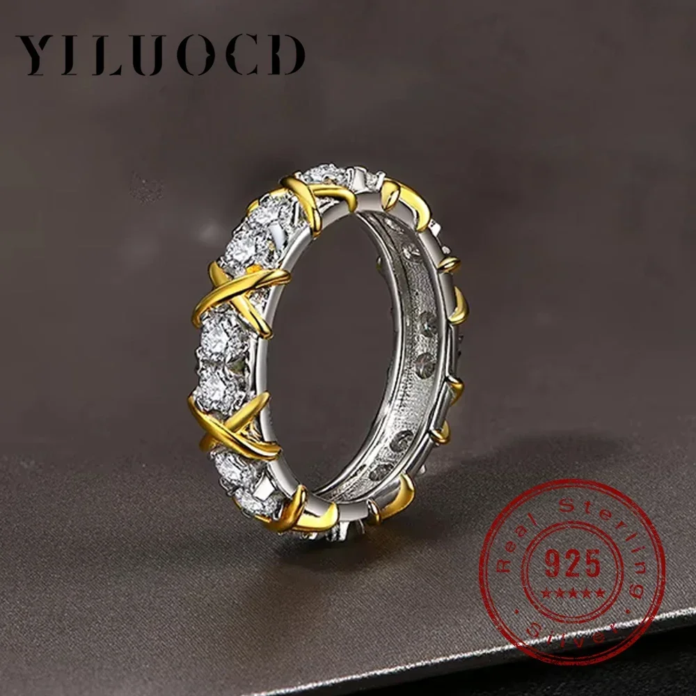 Luxury 925 Sterling Silver Crossover Knots Ring 5A High Carbon Cubic Zirconia Ring for Woman Wedding Eternity Crystal Jewelry
Luxury 925 Sterling Silver Crossover Knots Ring 5A High Carbon Cubic Zirconia Ring for Woman Wedding Eternity Crystal Jewelry
