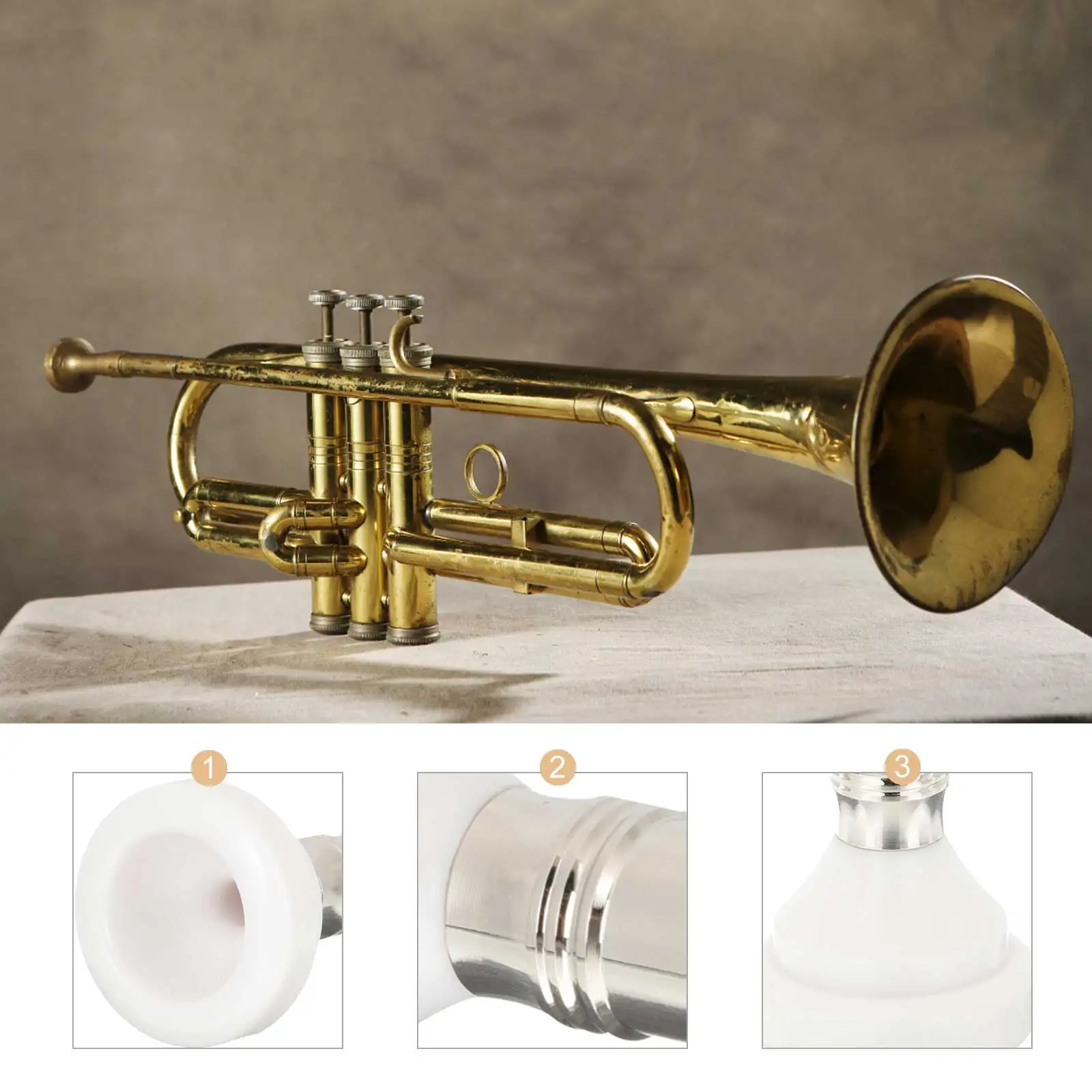 1 Set Copper Replacement Mouthpiece Durable Small Part Long-Lasting Trumpet Accessory Portable Musical Instrument Tool Gift For
1 Set Copper Replacement Mouthpiece Durable Small Part Long-Lasting Trumpet Accessory Portable Musical Instrument Tool Gift For