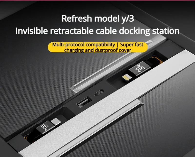 Applicable To Tesla's Refreshed ModelY3 Central Control Fast Charging Type-C Tesla Central Docking Station Tesla Accessories
Applicable To Tesla's Refreshed ModelY3 Central Control Fast Charging Type-C Tesla Central Docking Station Tesla Accessories