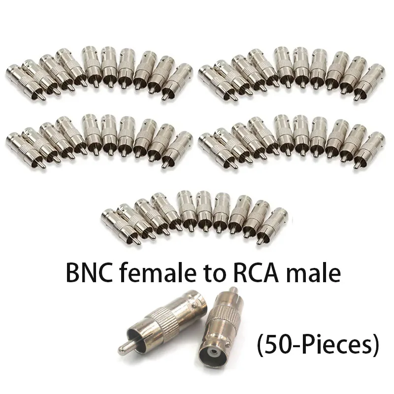 (50-Pieces) BNC adapter BNC female to RCA lotus male BNC female to AV male for Surveillance Video Adapter BNC head
(50-Pieces) BNC adapter BNC female to RCA lotus male BNC female to AV male for Surveillance Video Adapter BNC head